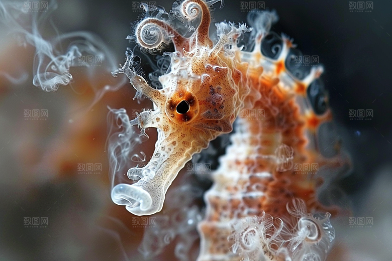 海马珊瑚礁自然素材