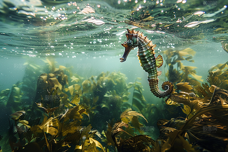 海马海洋生物珊瑚礁素材