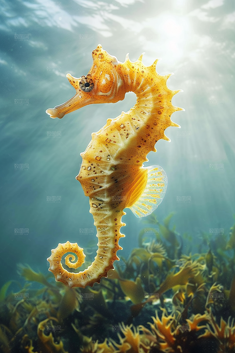 海马海底保护环境素材