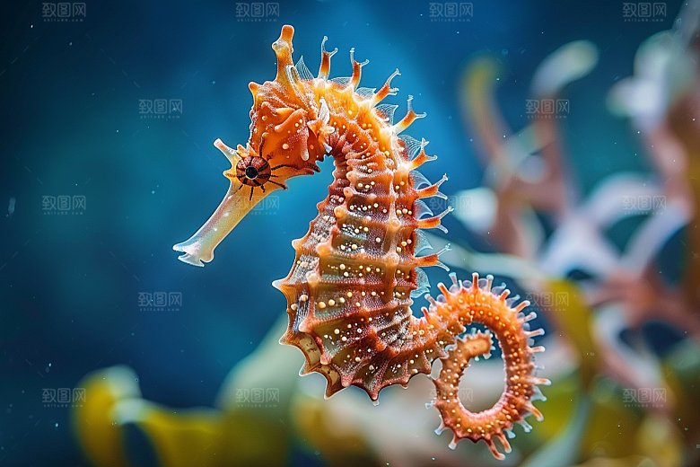 海马海洋生物海底素材