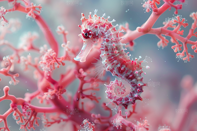 海马海洋生物保护动物素材