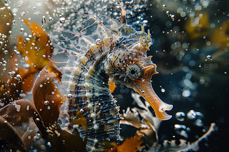 海马保护动物大海素材