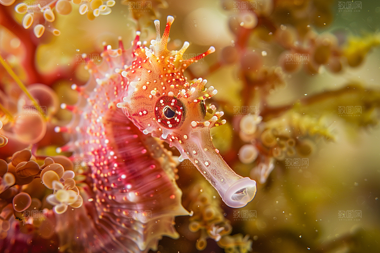 海马海洋生物海底素材