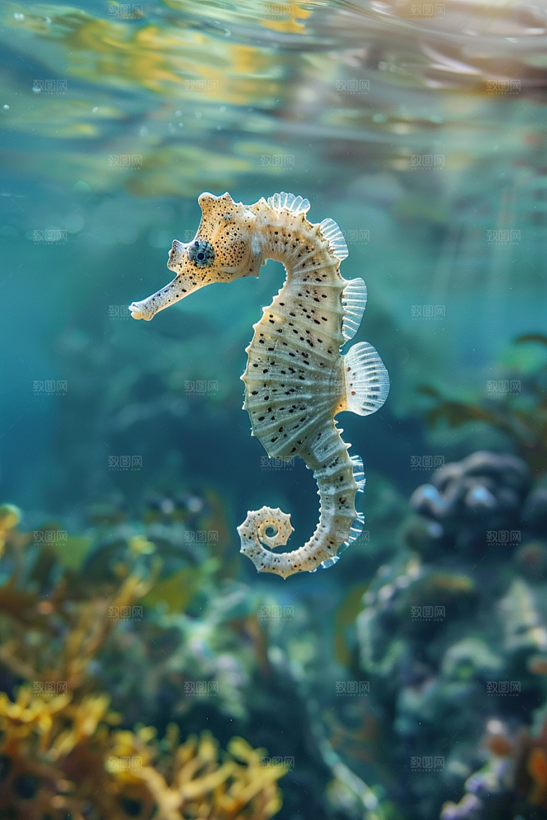 海马海洋生物保护动物素材