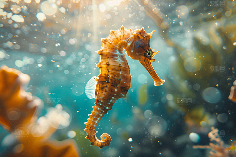 海马生态珊瑚礁素材