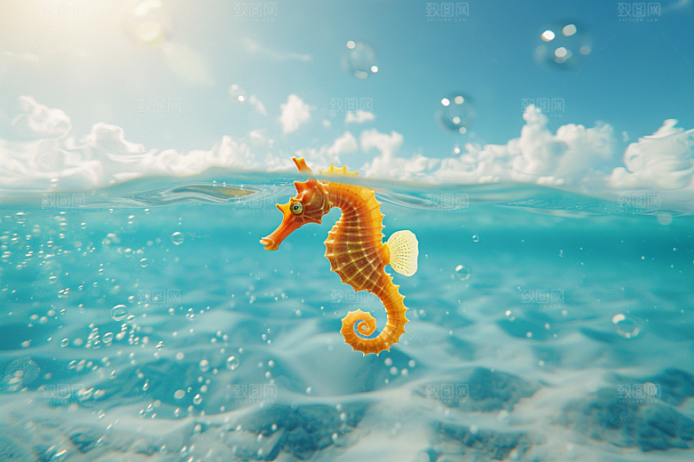 海马生态高清素材