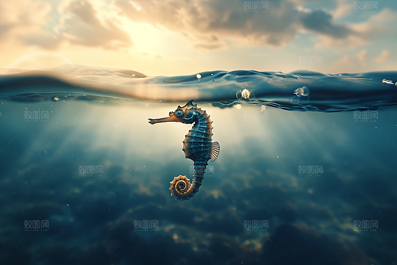 海马生态高清素材