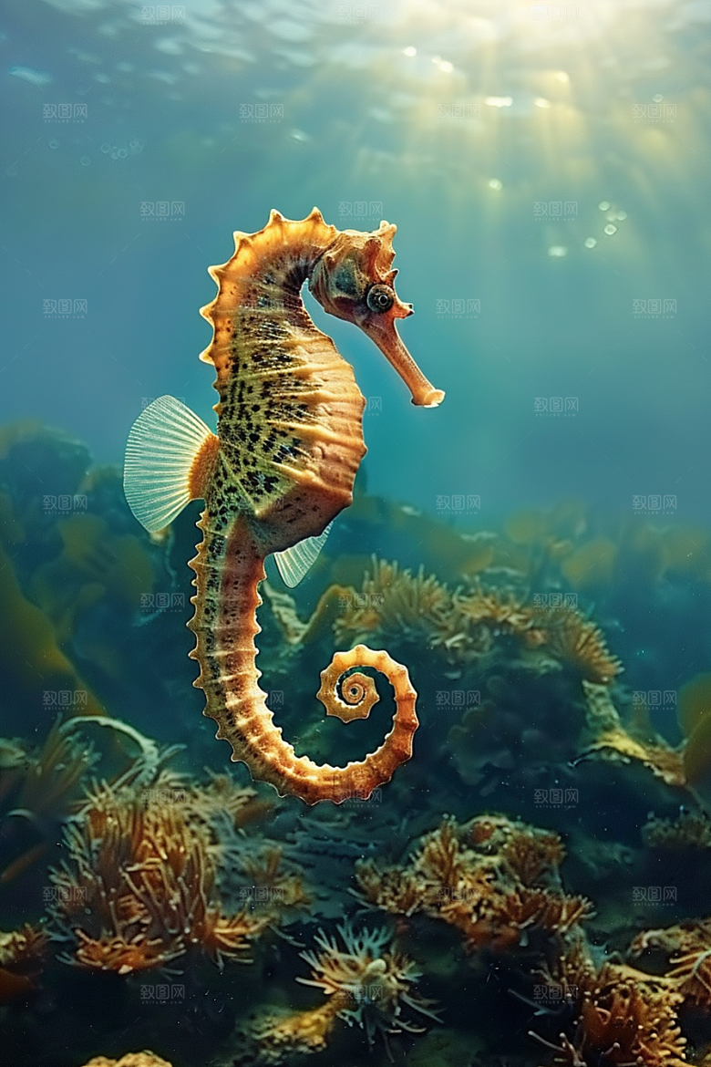 海马海洋生物保护环境素材