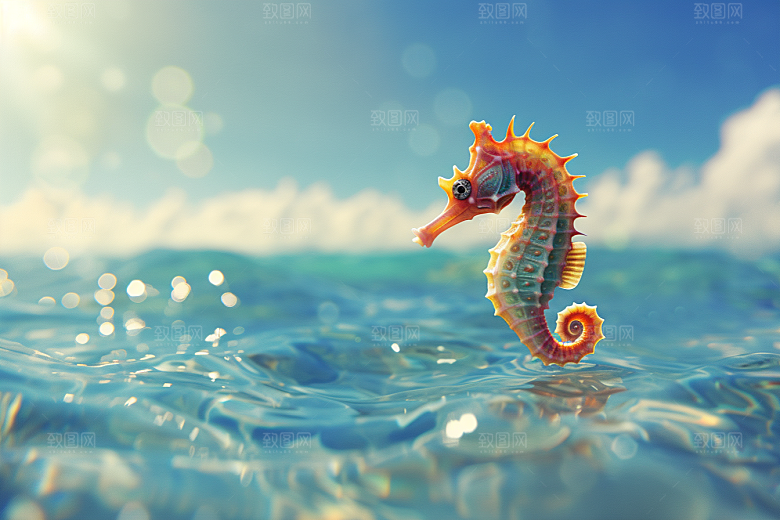 海马保护动物自然素材