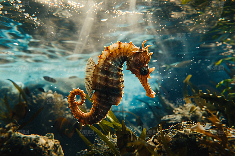 海马珊瑚礁大海素材