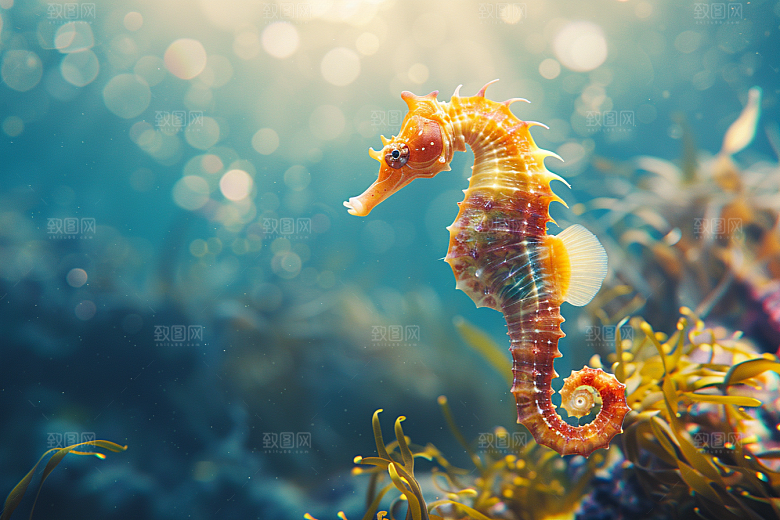 海马珊瑚礁大海素材