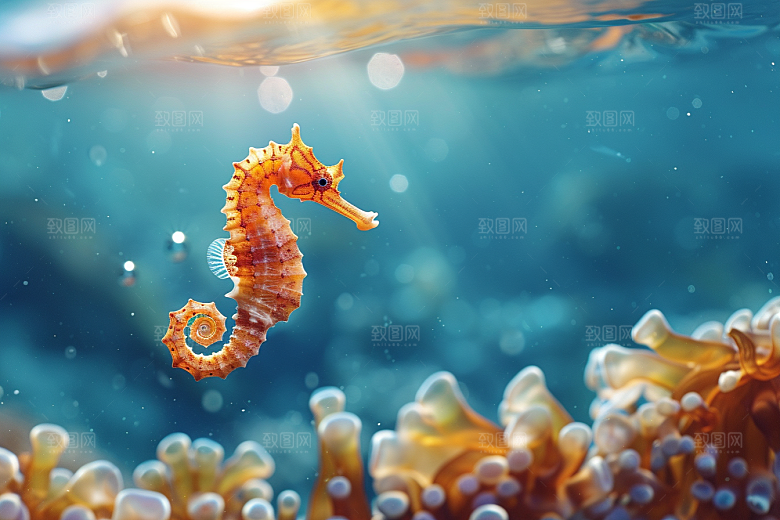 海马生态大海素材