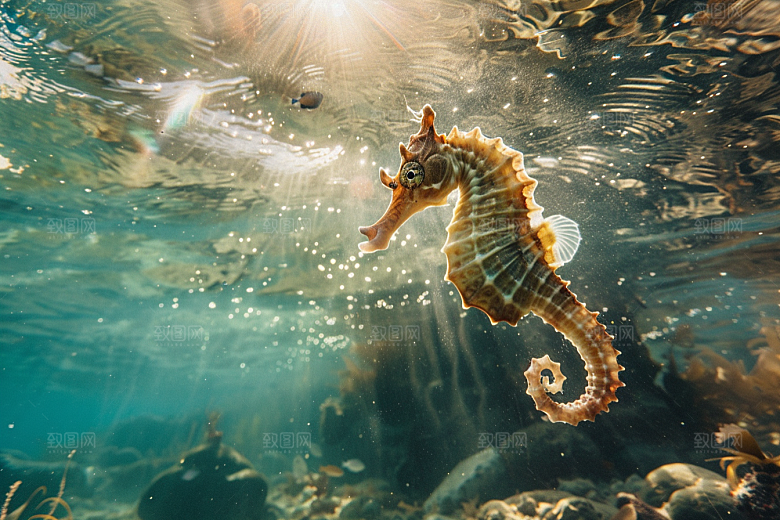 海马保护环境生态素材