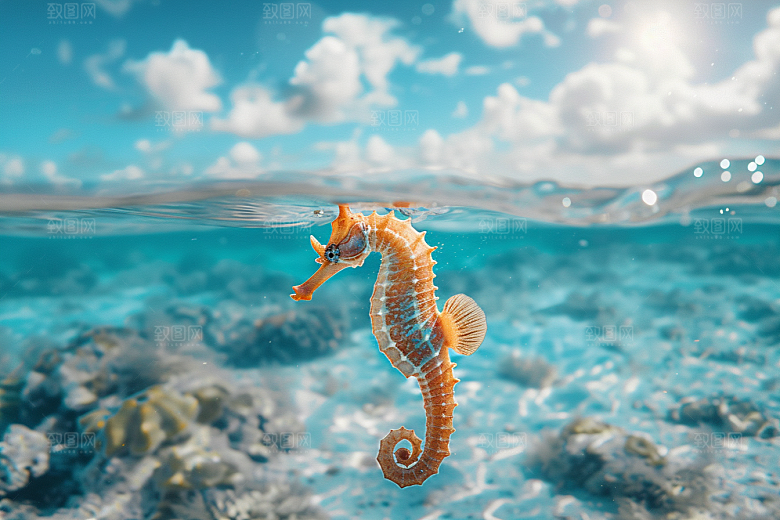 海马海底海洋生物素材
