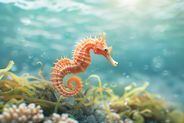 海马保护环境生态素材