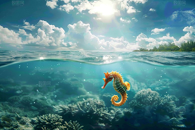 海马高清大海素材