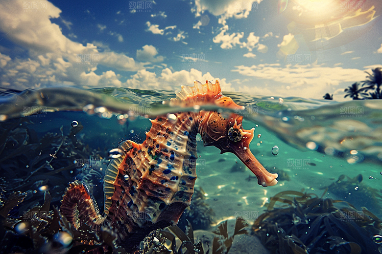 海马保护环境海洋生物素材