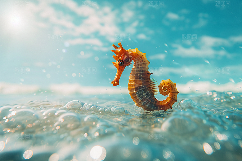 海马海洋生物生态素材