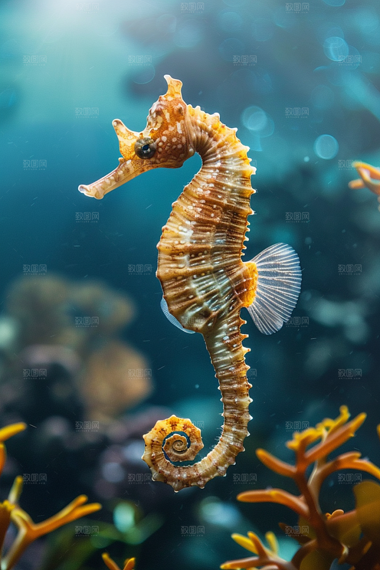 海马保护环境自然素材