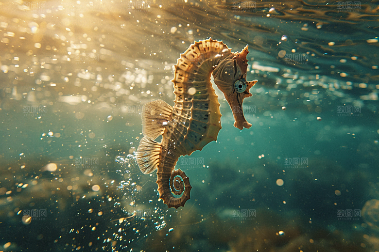 海马生态保护动物素材