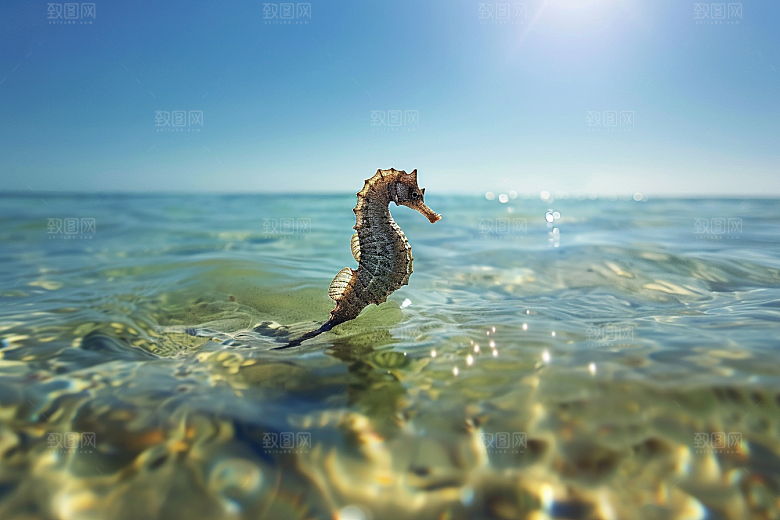 海马保护环境海洋生物素材