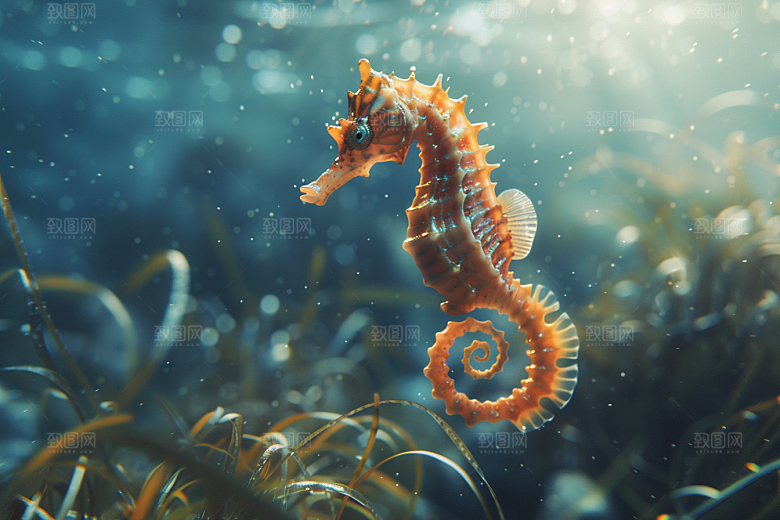 海马生态高清素材