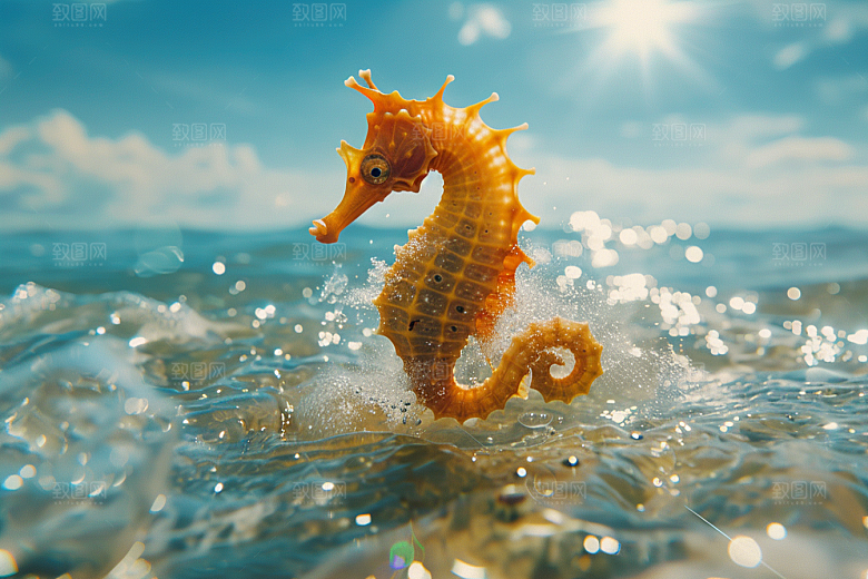 海马生态珊瑚礁素材