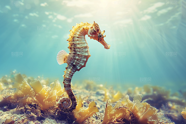 海马高清珊瑚礁素材