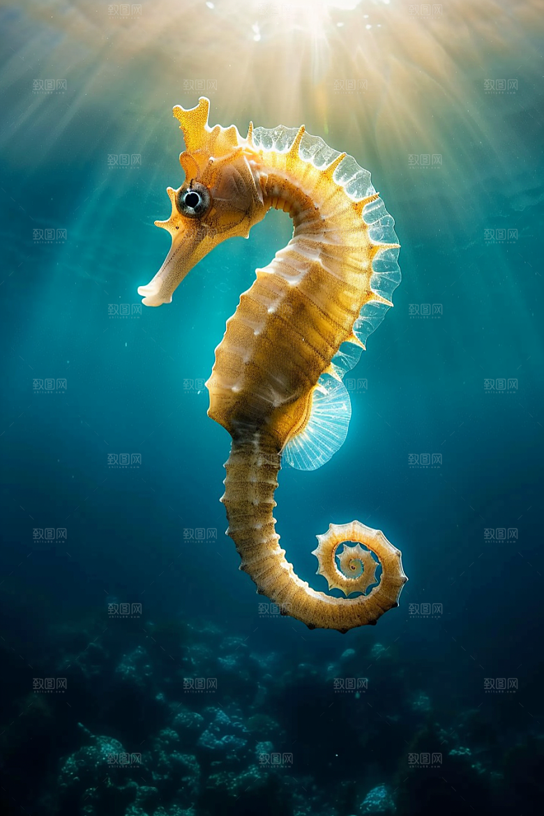 海马海底保护环境素材