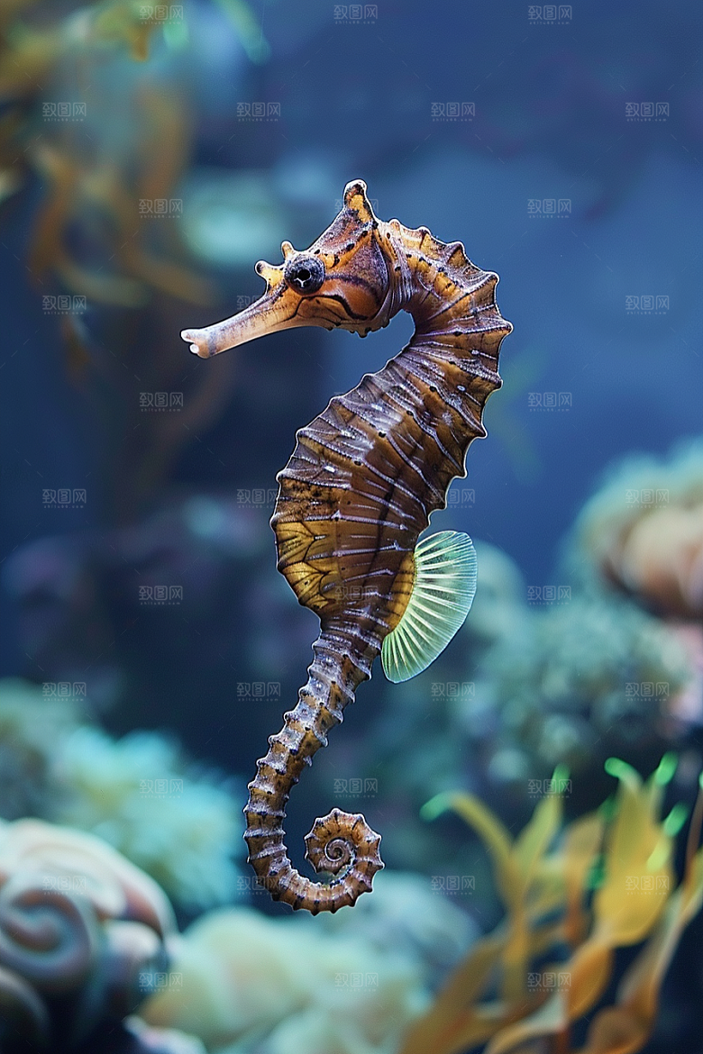 海马自然珊瑚礁素材