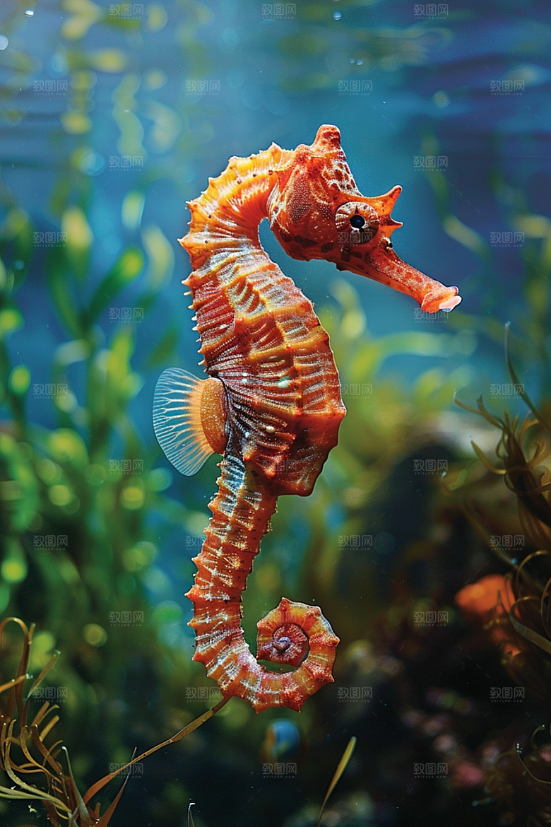 海马海洋生物珊瑚礁素材