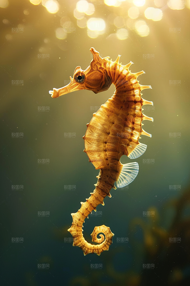 海马珊瑚礁海洋生物素材