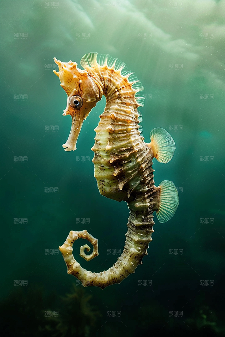 海马珊瑚礁保护动物素材
