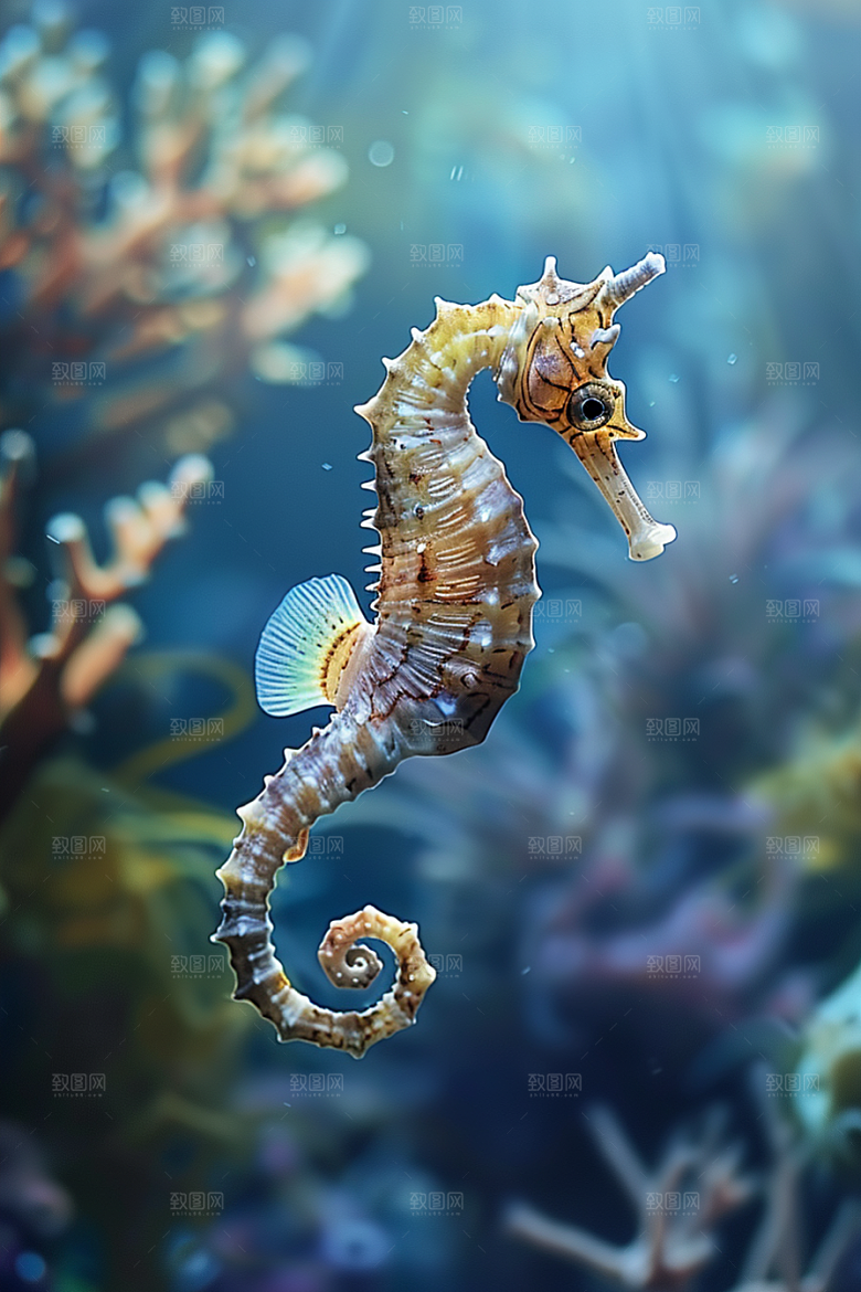 海马珊瑚礁保护环境素材