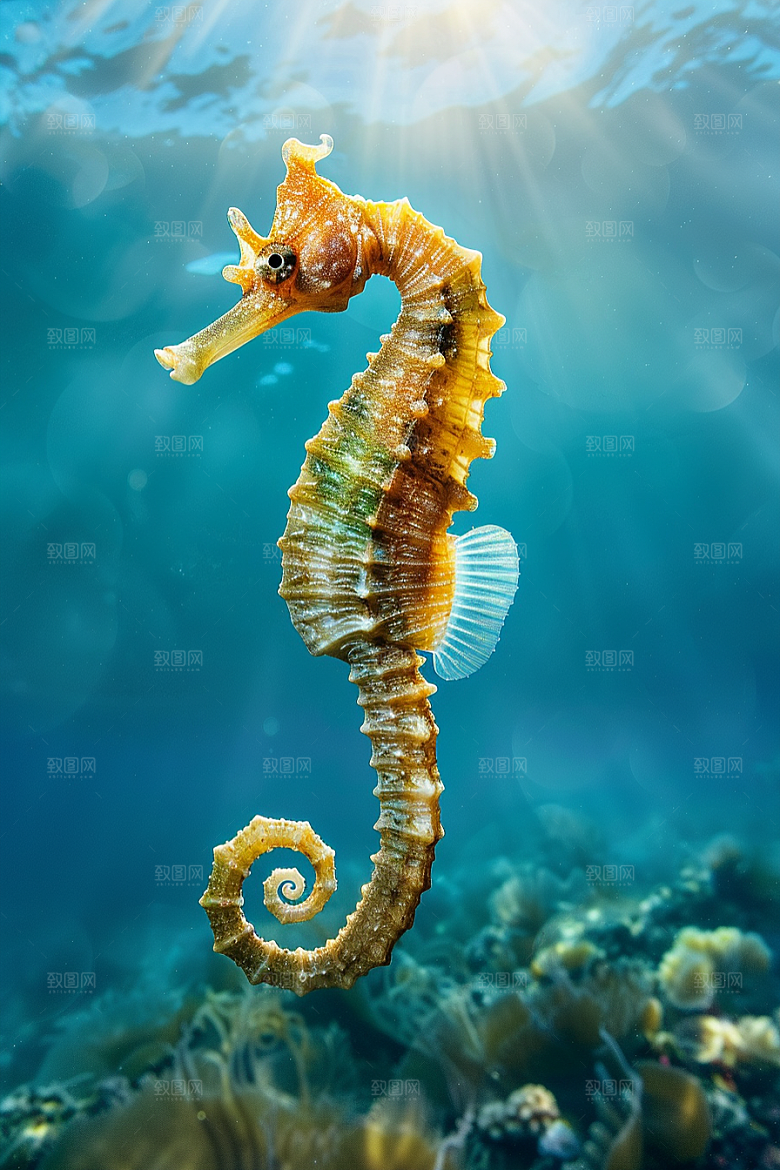 海马珊瑚礁保护环境素材