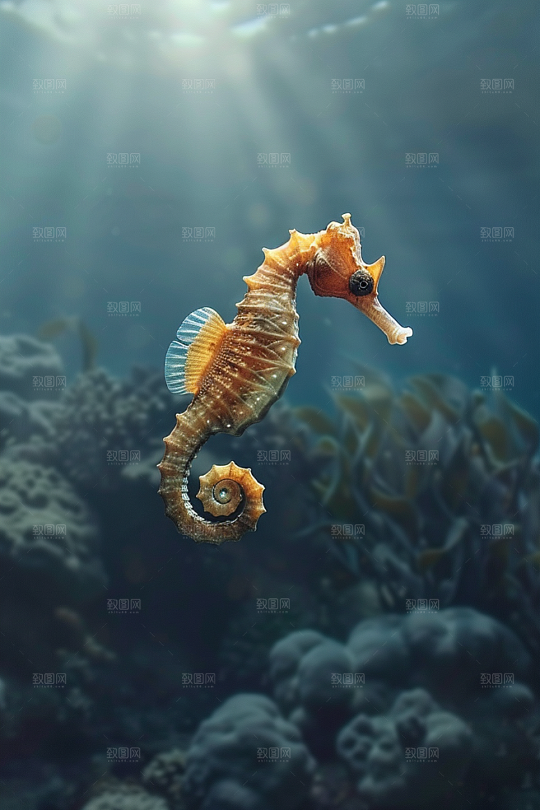 海马生态海底素材