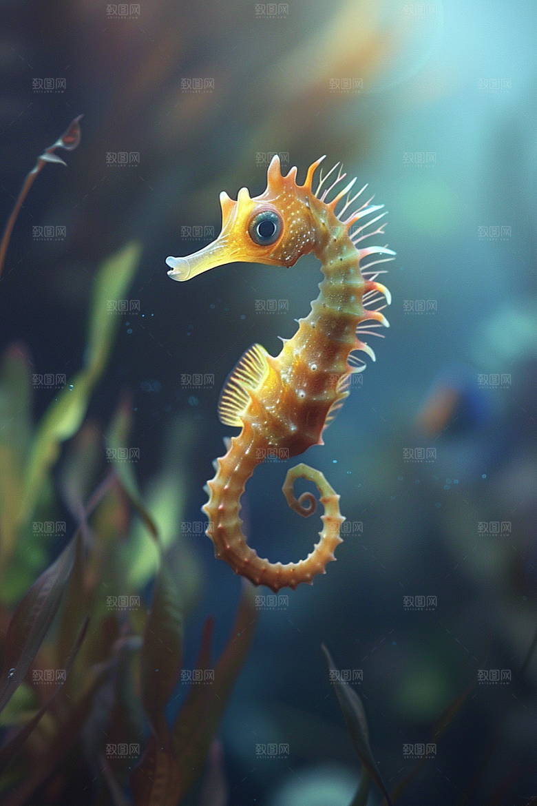 海马保护环境生态素材