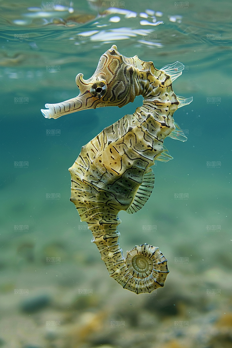 海马保护动物海底素材