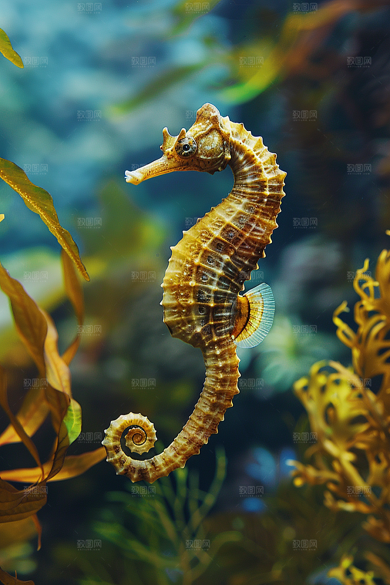 海马保护环境生态素材