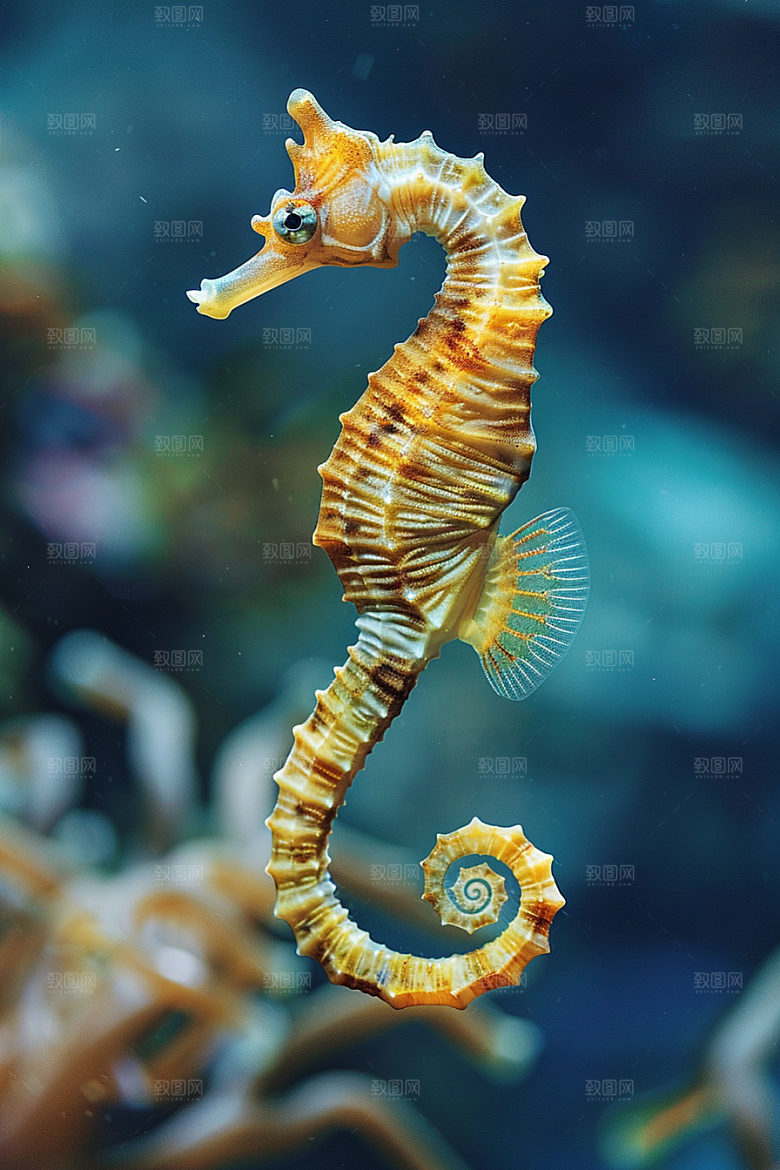 海马自然珊瑚礁素材