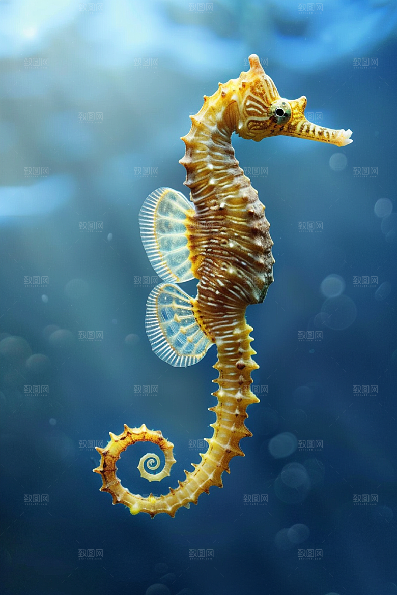 海马环保保护动物素材
