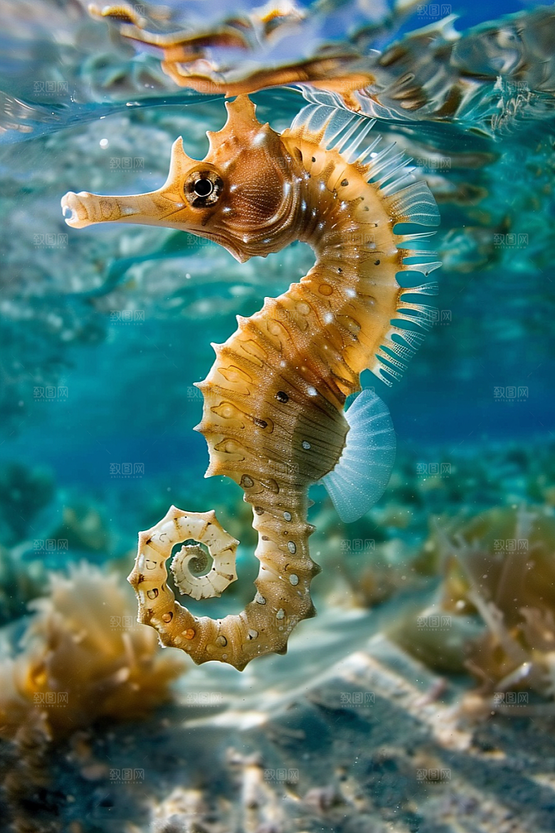 海马高清珊瑚礁素材