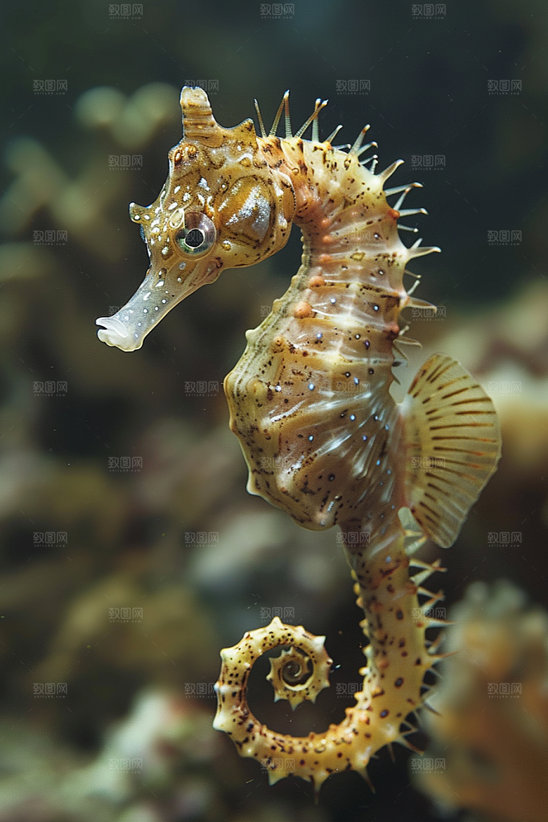 海马大海珊瑚礁素材