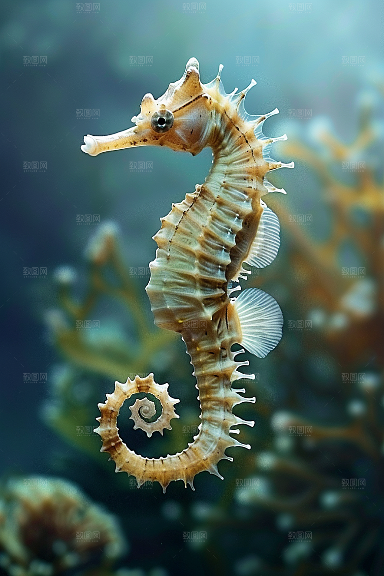 海马海底保护环境素材