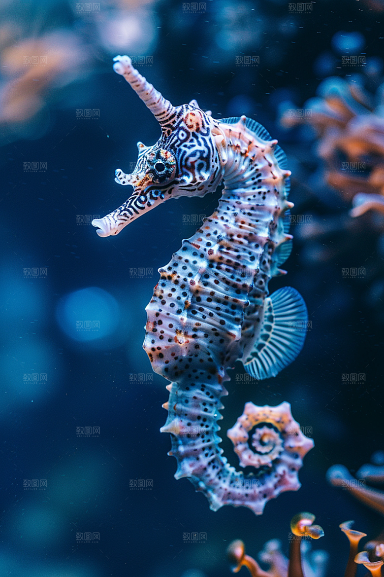 海马海底高清素材