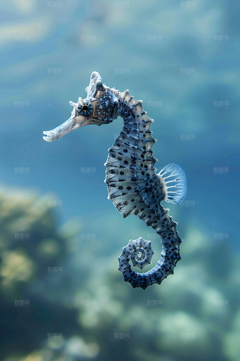 海马保护动物珊瑚礁素材