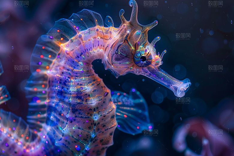 海马珊瑚礁自然素材