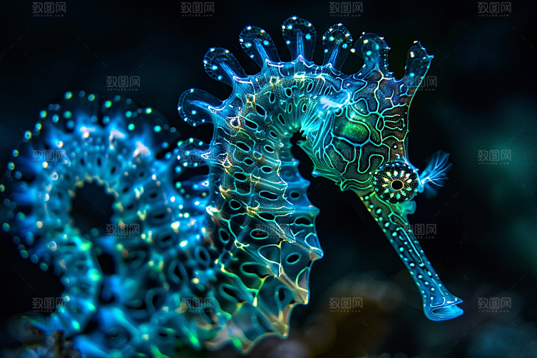 海马海洋生物大海素材