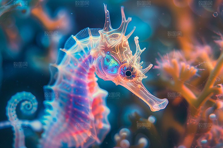 海马保护环境高清素材