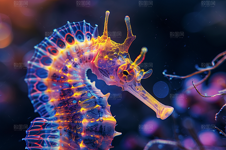 海马高清保护动物素材